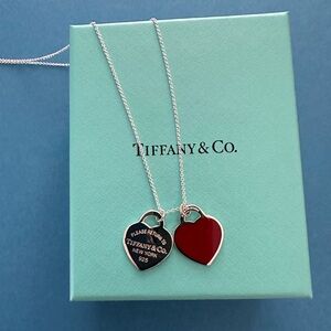 Tiffany & Co Double heart necklace